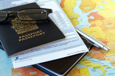 passports and map